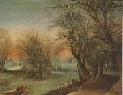 Denys Van Alsloot Winter Landscape (mk05) painting